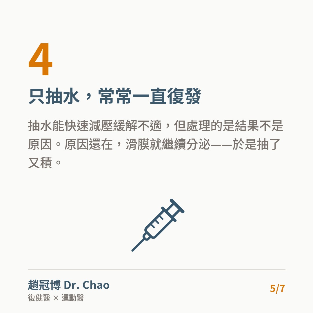 只抽水，常常一直復發